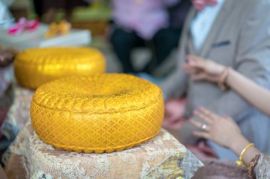 Yerel lüks vintage kostüm törenle düğün ve düğün ekipman geleneksel Tay.