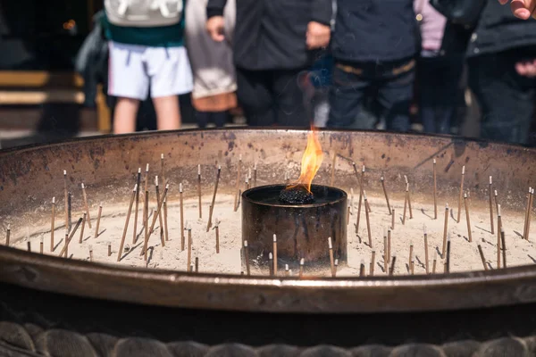 Крупним Планом Щоб Пахощі Incense Пальник Яких Туристичні Світ Пахощі — стокове фото