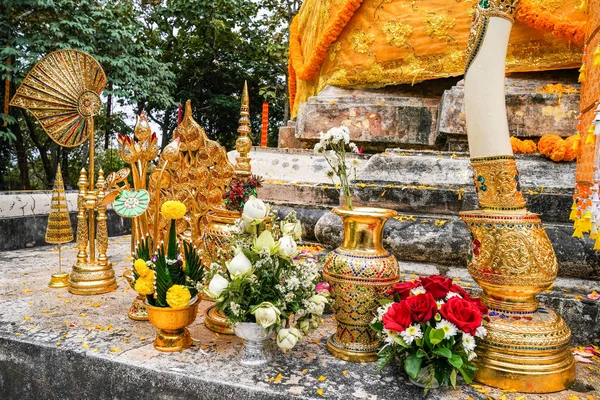 Sacrifice Objects Thai Sacrifice Religion Event North Thailand — Stock Photo, Image