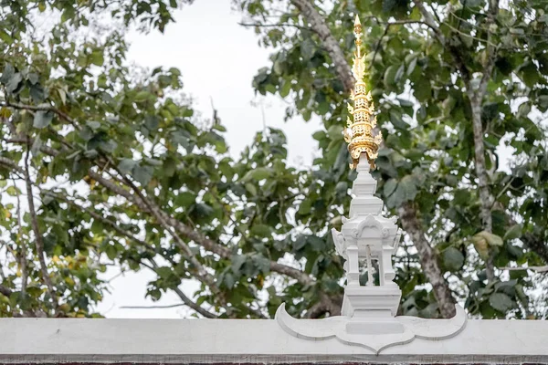 Topo Ouro Decoração Templo Tailândia — Fotografia de Stock