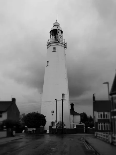 Withernsea Lighthouse, śródlądowych latarnia morska, która stoi w środku miasta — Zdjęcie stockowe