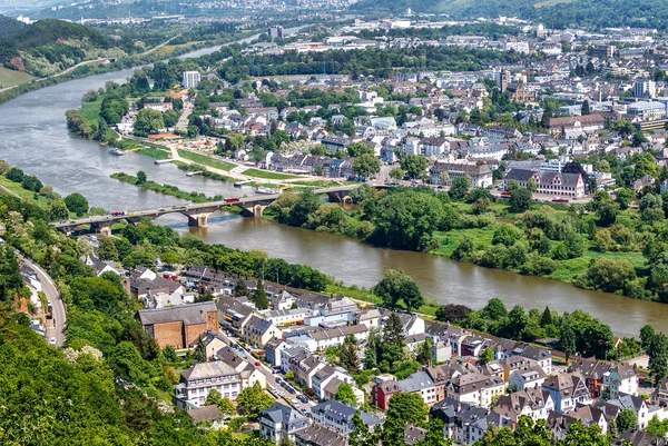 Blick Auf Trier Die Älteste Deutsche Stadt Bevorzugte Residenz Römischer — Stockfoto