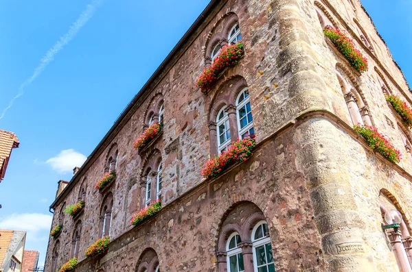 Alsfeld Hesse Alemania Impresionante Edificio Medieval Piedra Weinhaus Casa Del —  Fotos de Stock