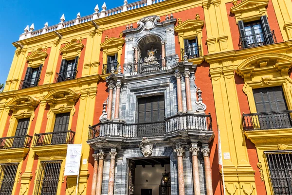 Palacio Bisschoppen Bisschoppelijke Plaza Del Obispo Oude Stad Malaga Costa — Stockfoto