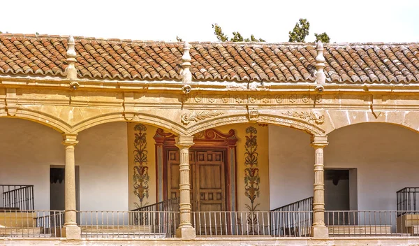 Stierkampfarena Der Historischen Festungsstadt Ronda Spanien Man Kann Hineingehen Drinnen — Stockfoto