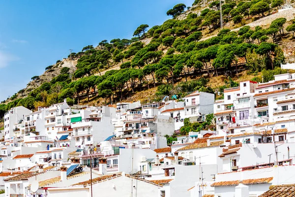Mijas Pueblo Bájos White Village Costa Del Sol Andalucia Spanyolország — Stock Fotó