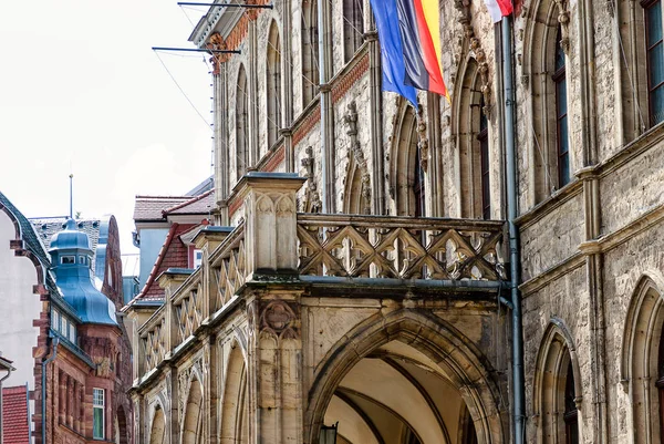 Rathaus Goethe Stadt Weimar Thüringen Deutschland — Stockfoto