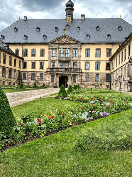富尔达城堡是一座巴洛克式城堡 建于1706年至1714年间 是德国黑森市富尔达主教的官邸 — 图库照片