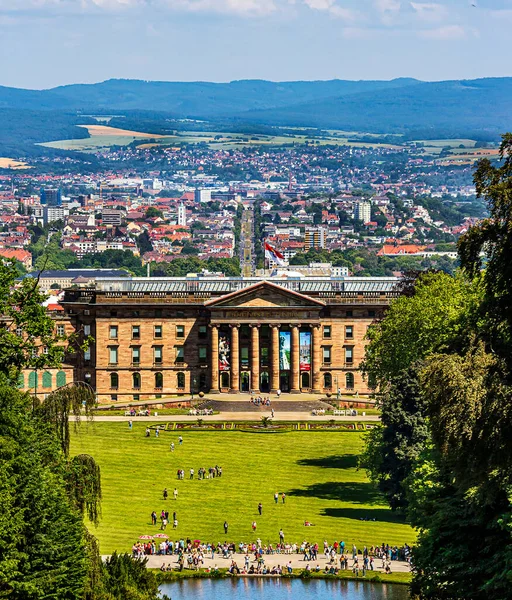 Wilhelmshoehe Castle Hesse Almanya Ile Kassel Panoramik Manzarası — Stok fotoğraf