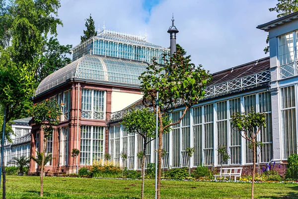 Kassel Tyskland Växthuset Omedelbar Närhet Wilhelmshoehe Palace Castle Park Idag — Stockfoto