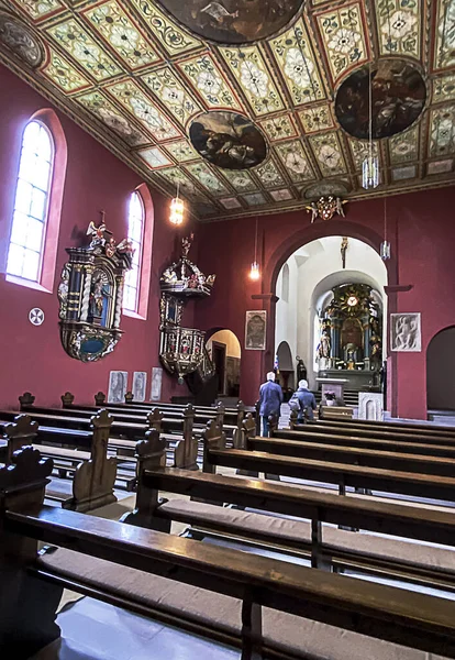 Fulda Petersberg Alemania Junio 2020 Vista Interior Iglesia Medieval San — Foto de Stock