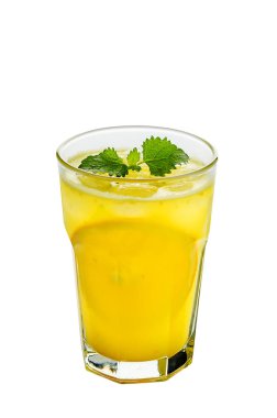 Buzile portakal limonata kokteyl.