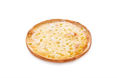 Armut, peynir, süt, yumurta ile tatlı kek.