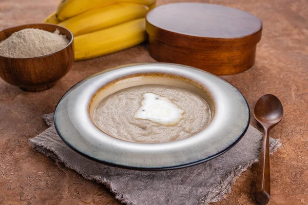 Amaranth porridge with butter. — Stock Photo, Image