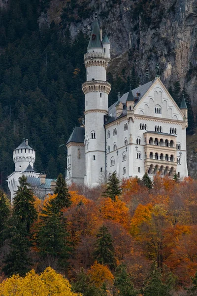 Vista Outono Castelo Neuschwanstein Ludwig Baviera — Fotografia de Stock