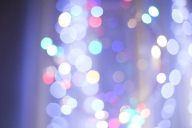 Bokeh lamba renkli. Bulanık renkli garland