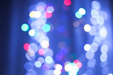 Bokeh lamba renkli. Bulanık renkli garland
