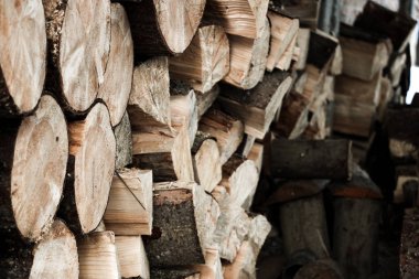 Ahşap doku. Yakacak odun. Arka plan