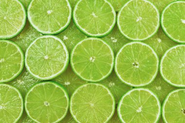 Arkaplan olarak taze limon dilimleri. 