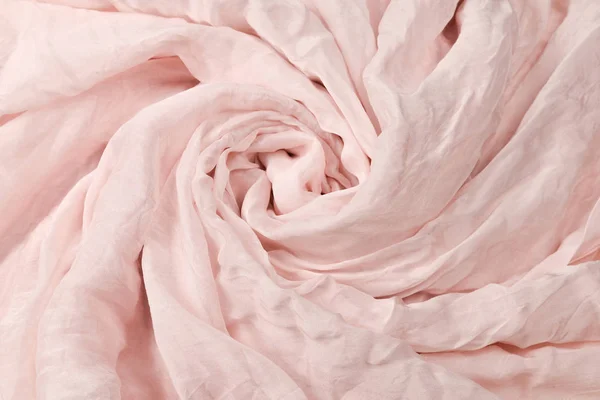 Zachte gladde roze zijde stof achtergrond. Weefseltextuur. — Stockfoto