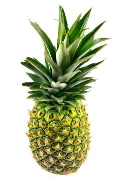 Beyaz üzerine izole edilmiş ananas. 