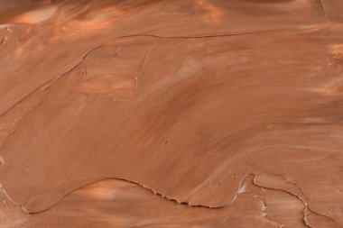 Çikolata kremalı arka plan. Metin veya tasarım için boşluk. 