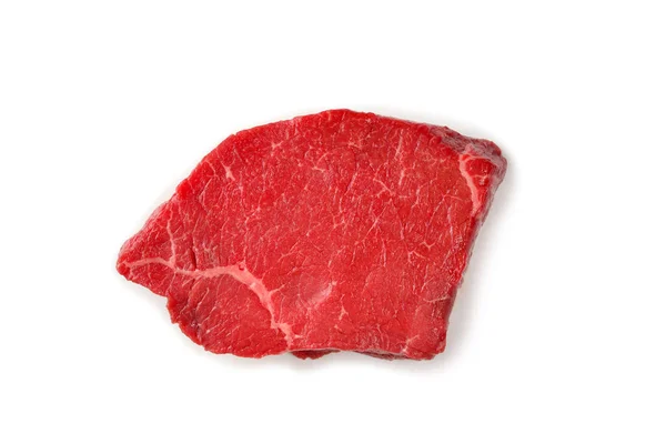 Hovězí steak izolované na bílém pozadí. — Stock fotografie