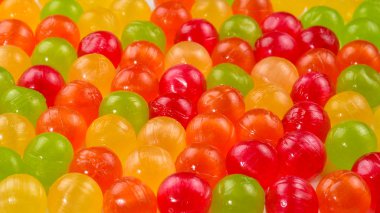 Renkli şeker arka planı. Lolipop. Üst görünüm. 