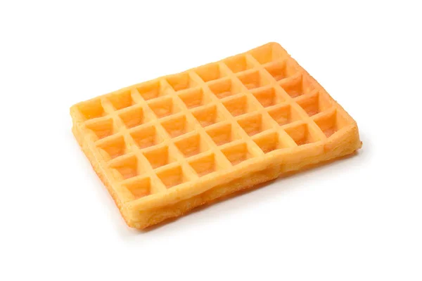 Belgian waffle isolated on white background. — Stock Photo, Image