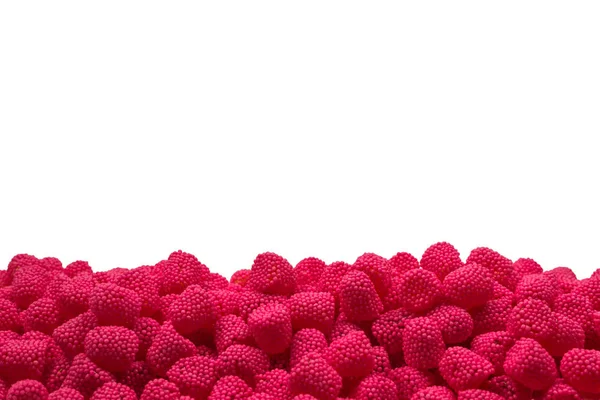 Dulciuri de jeleu suculent roz izolate pe alb . — Fotografie, imagine de stoc