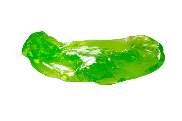 Green slime toy isolated on white. — Stock Photo, Image