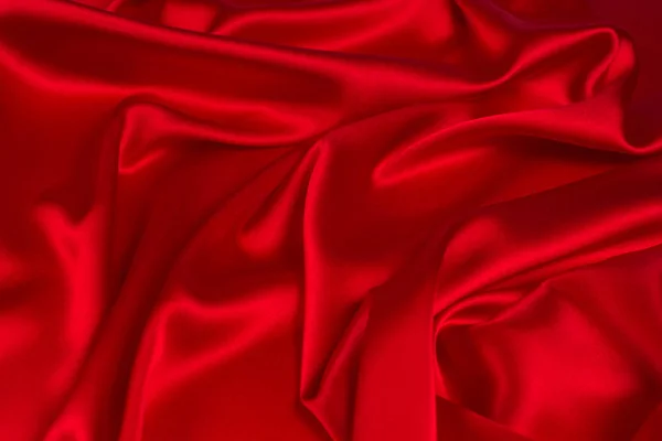 Textura z červeného hedvábí nebo satén luxusní textilie může být použita jako abstraktní zadní — Stock fotografie