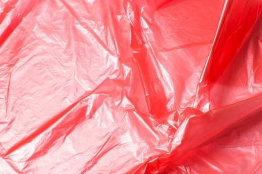 Plastik kırmızı arka plan. Üst görünüm.