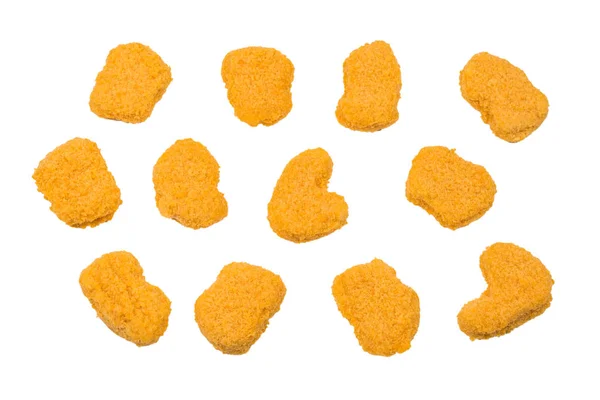 Nuggets aislados sobre un fondo blanco. —  Fotos de Stock