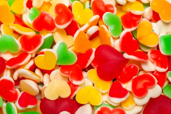 Saftiga Färgglada Gelégodis Gummigodis — Stockfoto