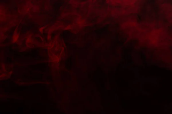 Siyah Arka Planda Kırmızı Buhar Boşluğu Kopyala — Stok fotoğraf
