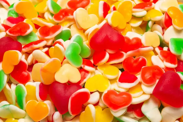 Saftiga Färgglada Gelégodis Gummigodis — Stockfoto