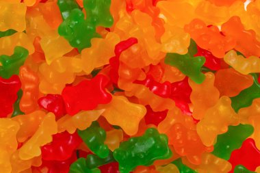 Jöle gibi kokan eşofmanlar arka planda. Üst görünüm.