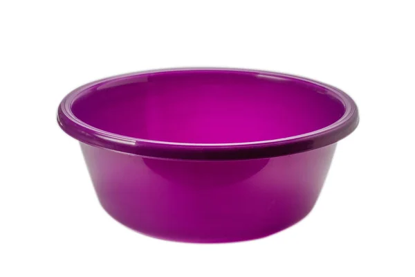 Purple Hand Basin Isolated White Background — Stock Photo, Image