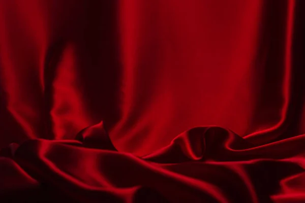 Red Silk Satin Luxury Fabric Texture Can Use Abstract Background — Stock Photo, Image