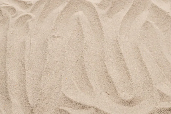 Nahaufnahme Mit Sandstruktur Sandboden Ansicht Von Oben — Stockfoto