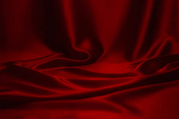 Red Silk Satin Luxury Fabric Texture Can Use Abstract Background — Stock Photo, Image