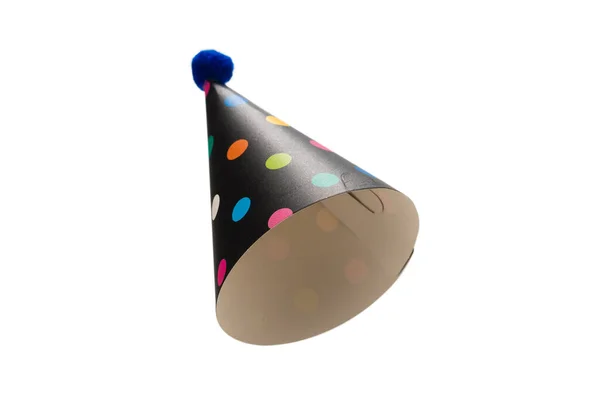 Colorful Birthday Cap Isolated White Background — Stock Photo, Image