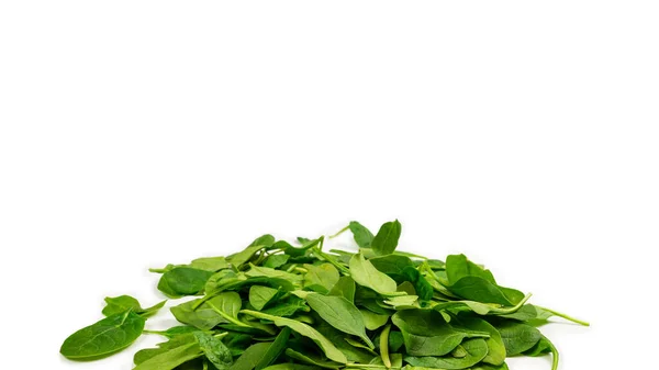 Fresh Spinach Leaves Background Top View — Stock Photo, Image