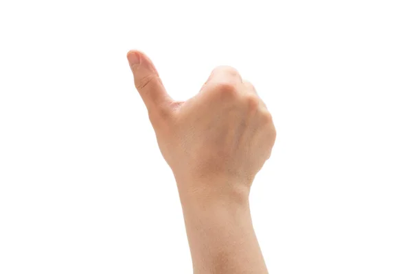 Mann Hand Isoliert Auf Weißem Hintergrund Symbol — Stockfoto