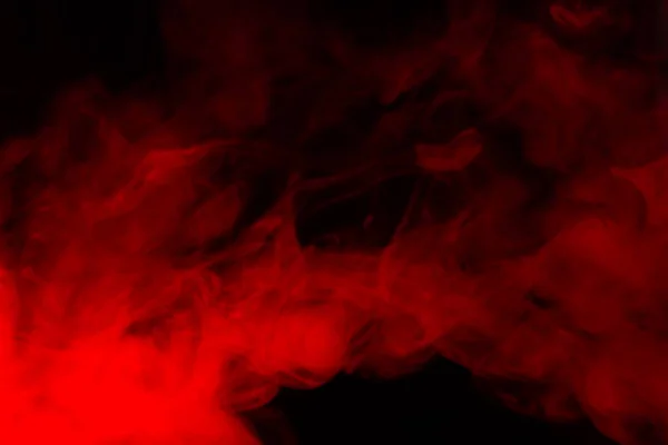 Vapor Rojo Sobre Fondo Negro Copiar Espacio — Foto de Stock