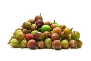 Bektaşi üzümü beyaz arka planda izole edilmiş. Üst görünüm. 