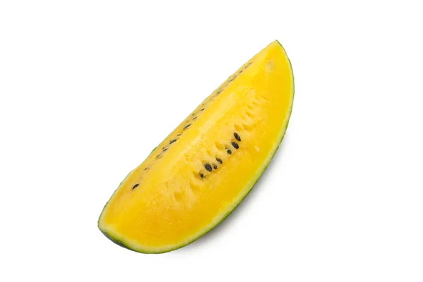 Yellow Watermelon Isolated White Background — Stock Photo, Image