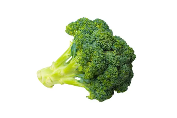 Frisch Leckerer Brokkoli Isoliert Auf Weißem Hintergrund — Stockfoto