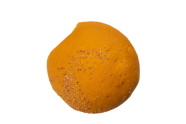 白を基調とした黄色のバーガーパン — ストック写真